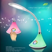 RGB Color Changing LED Table Lamp Eye Protect Adjustable Brightness Desk Reading