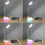 Colorful LED Charging Touch Lamp Bed Table Light Eye Care Reading Children World