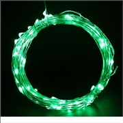 12V 10M Copper Wire LED String Light-Green Color