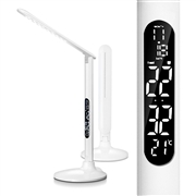 LED Desk Lamp, Adjustable Modern Dimmable Reading Light with Temperature