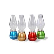 USB LED Blow Control Lamp Luminous Bedside Lamp Retro Kerosene Lamp